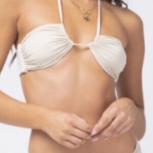 L*Space Convertible Dawn Bikini top in Bone